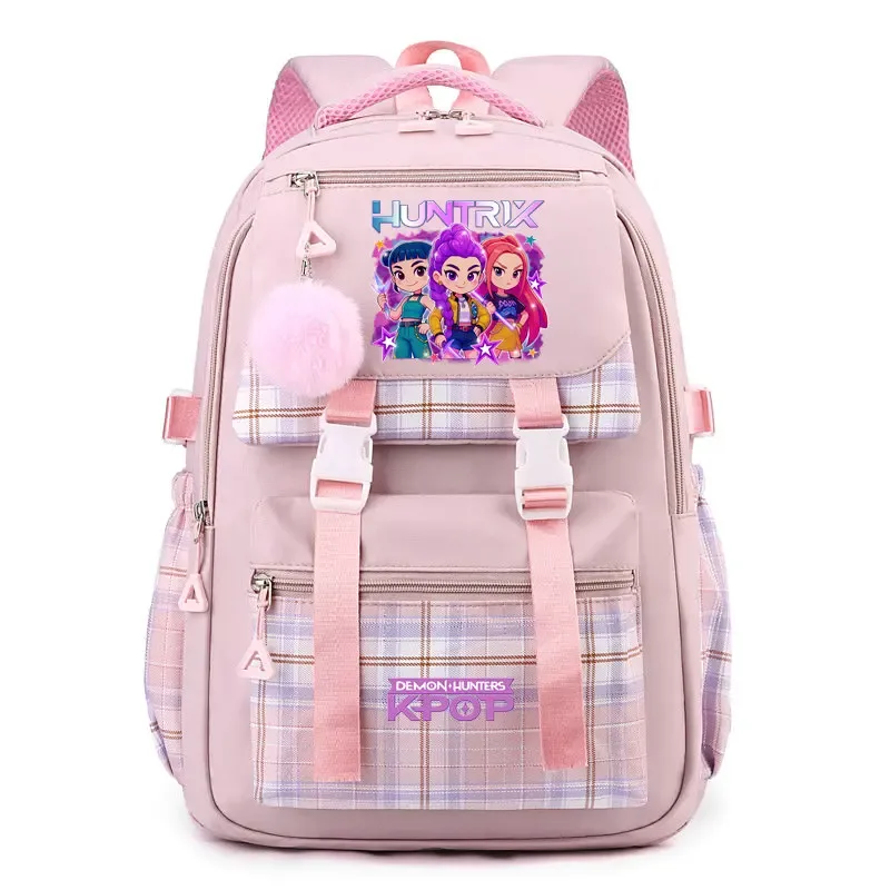 sac à dos d'étudiant k-pop demon hunters, cartable de grande capacité pour adolescents, sac à dos de voyage pour ordinateur portable pour femmes, cadeau