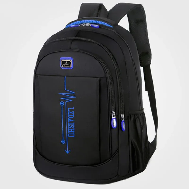 sac à dos décontracté pour hommes, sac pour ordinateur portable, sac de voyage de grande capacité, sac d'école pour étudiants, sac à dos pour étudiants version coréenne [zip