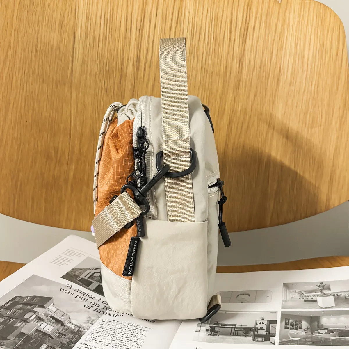 sac à bandoulière de banlieue à la mode, sac pour téléphone portable, sac de poitrine léger multifonctionnel, tasse d'eau de grande capacité, sac à bandoulière étanche, sac de bouteille d'eau, sports de plein air