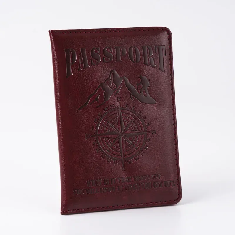 passeport cover passport holder, compass printed document change, ticket réinitialisation, passport wallet, travel wallet, id card holder, unisex, 2025