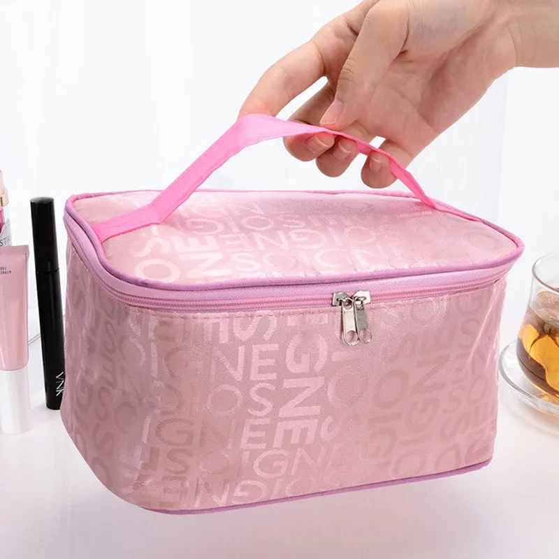 mallette de rangement portable pour cosmétiques pour femmes, sac de voyage pour poudres cosmétiques, trousse de toilette multifonction, grande capacité d'évaluation