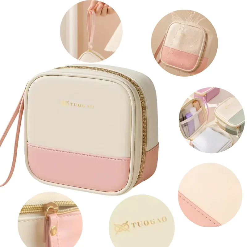 sac à cosmétiques de voyage, mini sac de rangement de rouge à lèvres cosmétique étanche portable, pochette multifonctionnelle