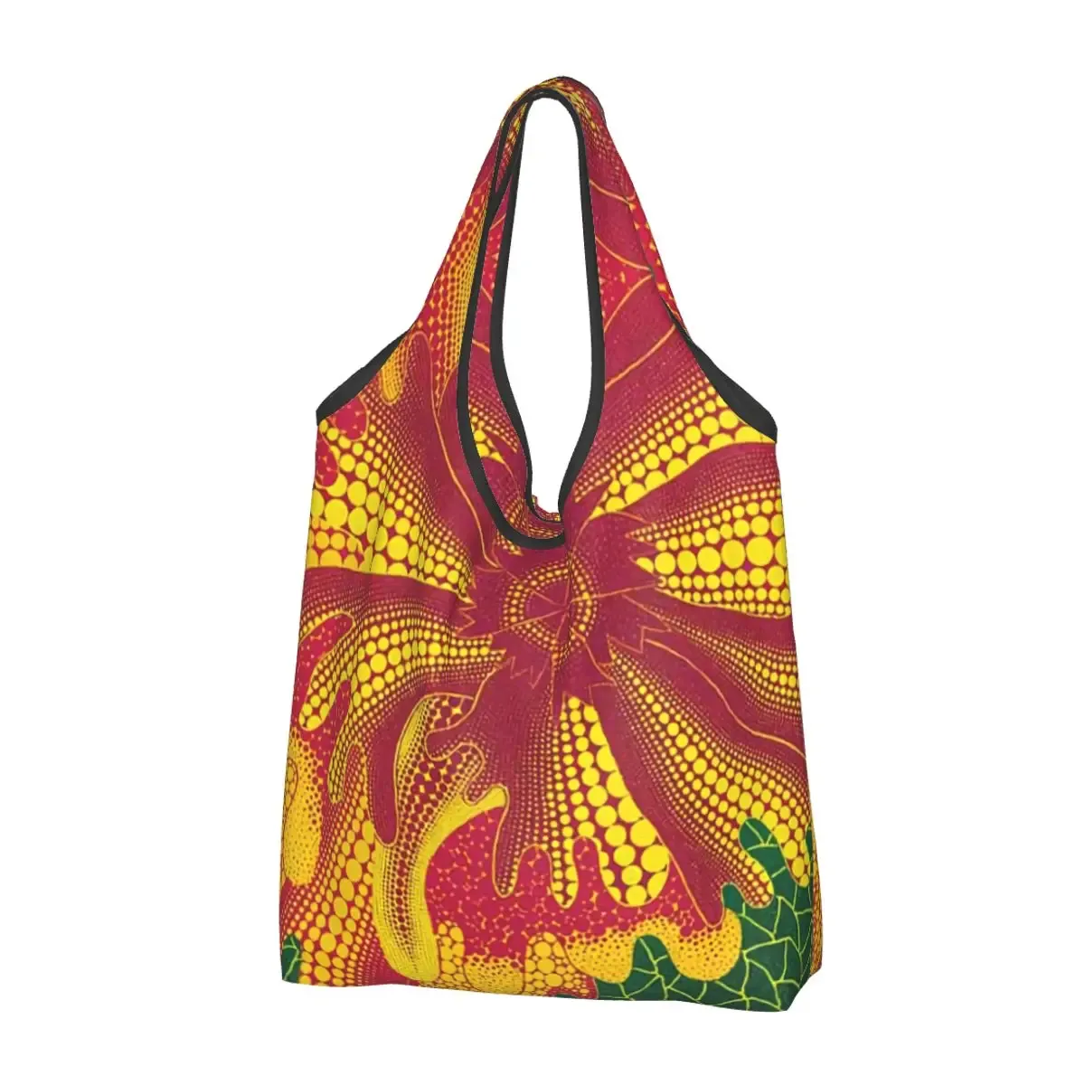 kawaii yayoi kusama art abstrait shopping sacs fourre-tout portable épicerie sac à bandoulière