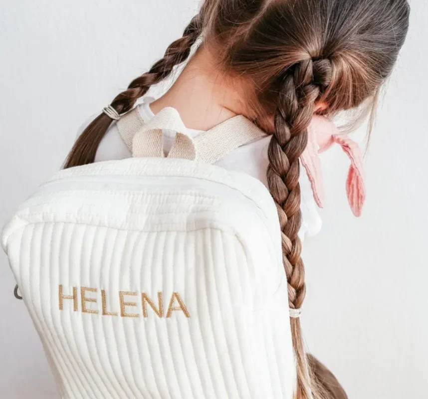 mini sac à dos personnalisé avec nom brodé pour enfants, adapté pour l'école maternelle, cadeau d'anniversaire unique