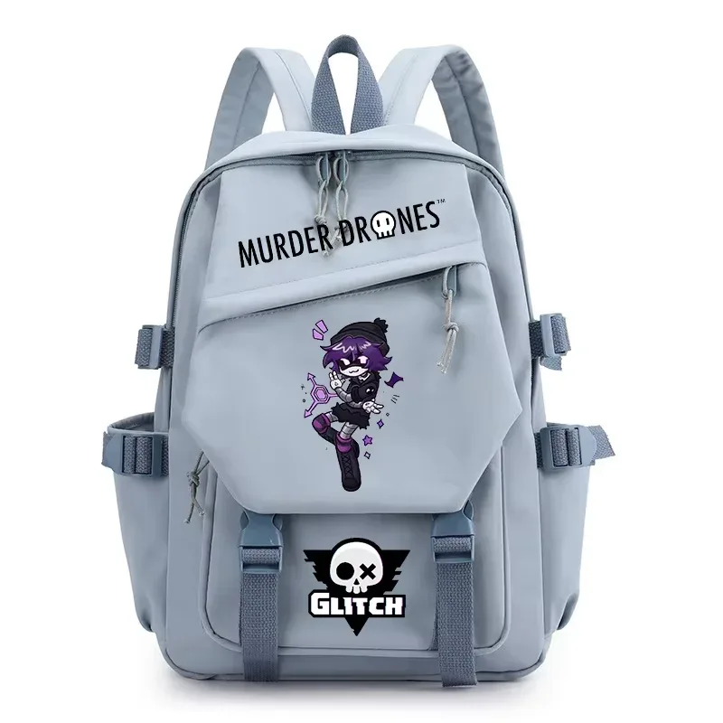 sacs à dos fashion murder drones pour étudiants, sac à dos à double bandoulière imprimé dessin animé, sac à dos pour ordinateur portable pour femmes et hommes, sac d'école tendance urbaine
