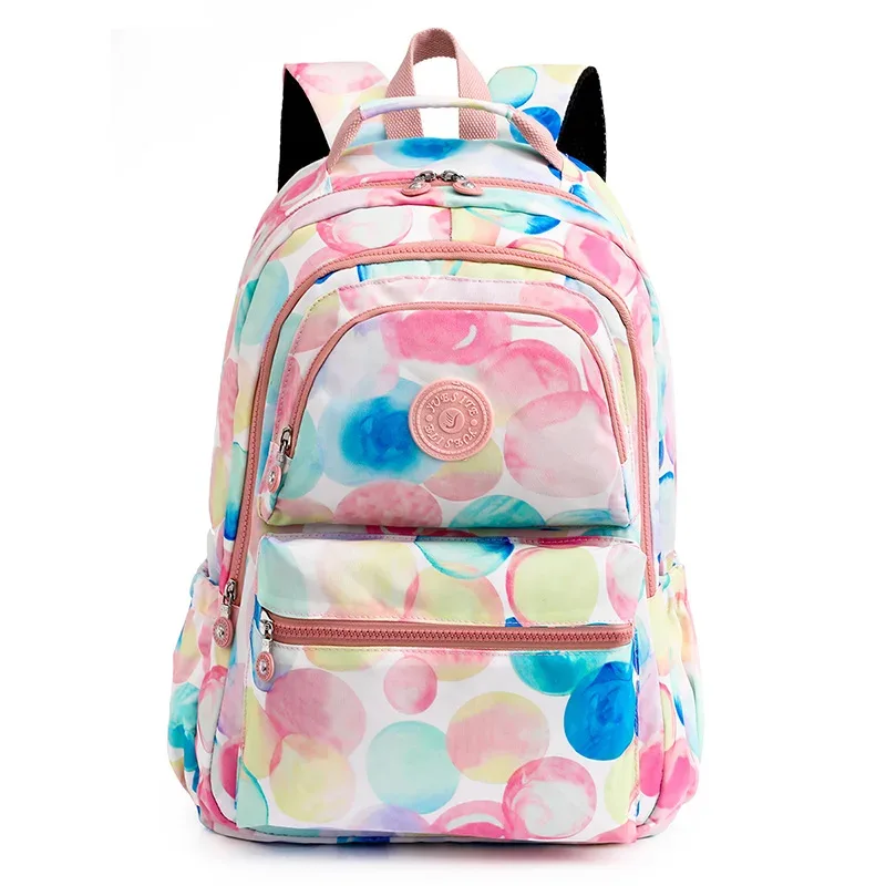 sac à dos à deux épaules pour femmes, sac à dos décontracté pour ordinateur portable, grande capacité, cartable d'étudiant, sac à dos de voyage étanche en nylon