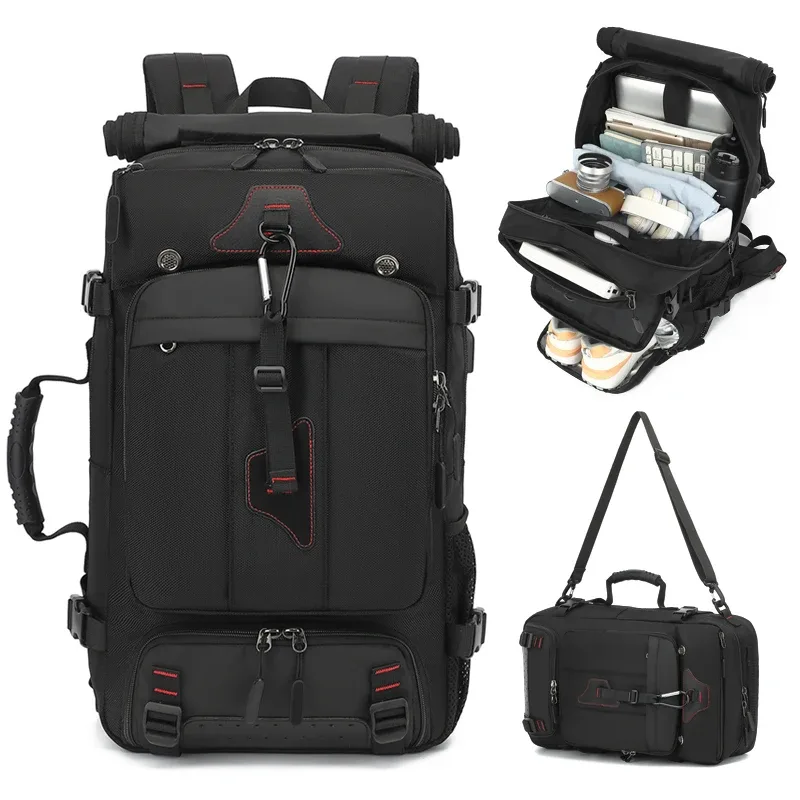 sac à dos de voyage pour hommes, sac à dos décontracté pour hommes pour les voyages, grand sac à dos pour les voyages, 70 litres l, capacité super grande