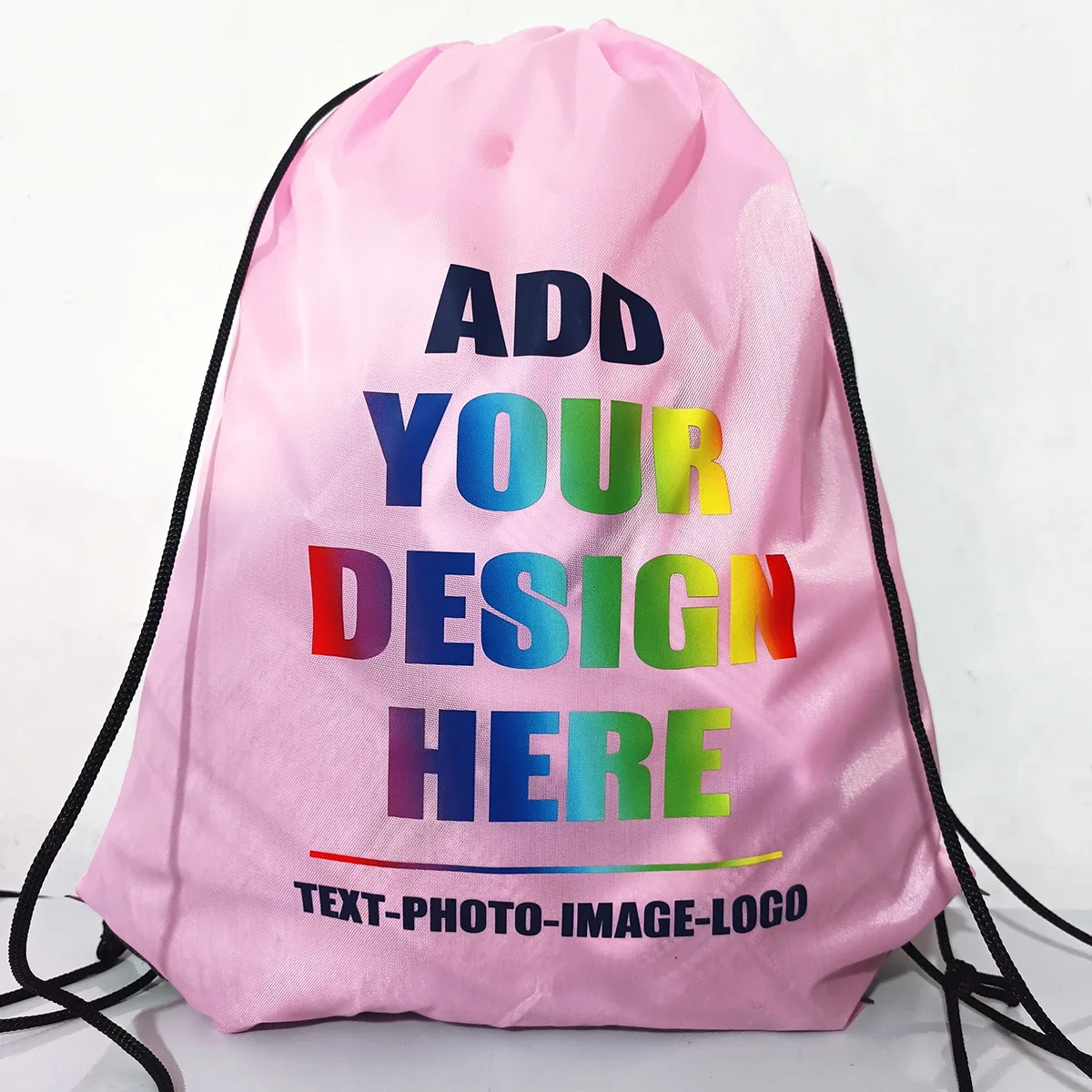 sac dos polyester personnalisable couleurs vives motif texte logo résistant eau usage sport voyage