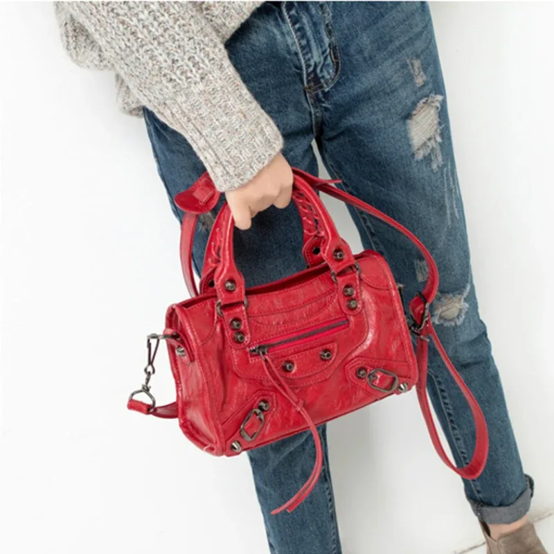 sac fourre-tout pour moto pour femme, grande capacité, sac à bandoulière, sac à main, sac rétro style urbain, sac de voyage pour trajets quotidiens
