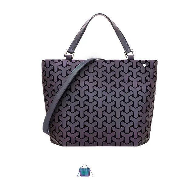 sacs à paillettes lumineux géométriques pour femmes 2024, sacs à bandoulière matelassés, sacs à main pliables laser unis pour femmes, bolsa feminina
