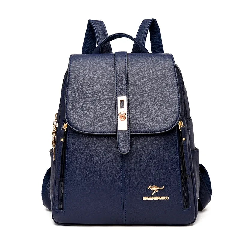 sac à dos vintage grande capacité pour femme, en cuir de haute qualité, sac de voyage, sac d'école, sac à dos, sac à livres