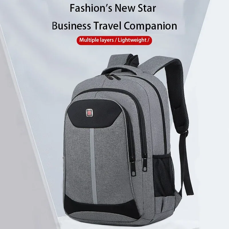 sac à dos oxford résistant à l'usure, sac pour ordinateur portable à grande capacité avec plusieurs fermetures éclair pour hommes et femmes, pour le travail, l'école et les activités de plein air