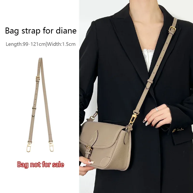 sangle de sac en peau de vache pour sac lv diane, sangle de sac à bandoulière, sangle de sac à bandoulière, accessoire de remplacement de sac durable en cuir véritable