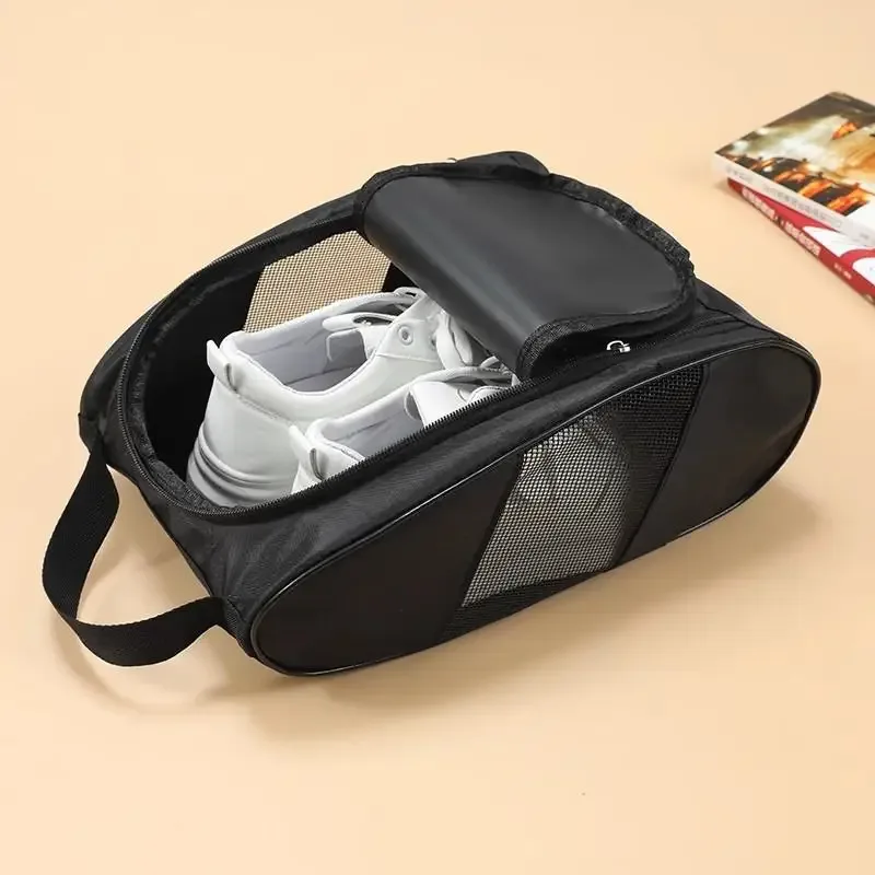 sac à chaussures imperméable en maille respirante, sac de rangement anti-poussière pour le basketball, le football, les sports de plein air, la salle de sport, les voyages