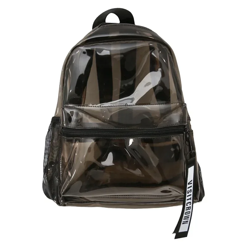 sac à dos transparent en gelée, sac de plage décontracté, sac à bandoulière double polyvalent pour les élèves du collège et du lycée et les étudiants de l'université