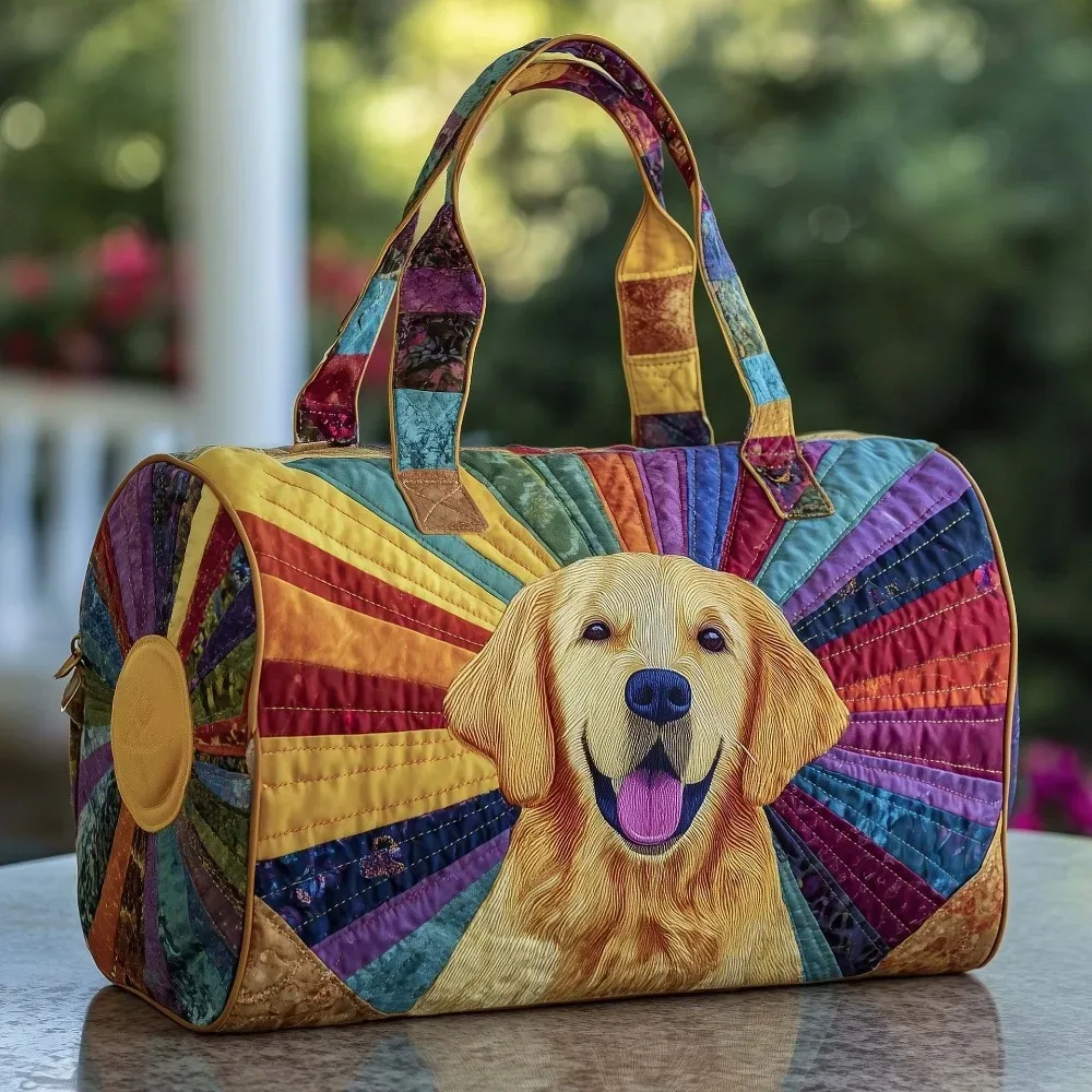 sac de voyage matelassé à bandoulière, matelassage 3d, grande capacité, sac à main pour courtes distances, sacs fourre-tout, motif animaux