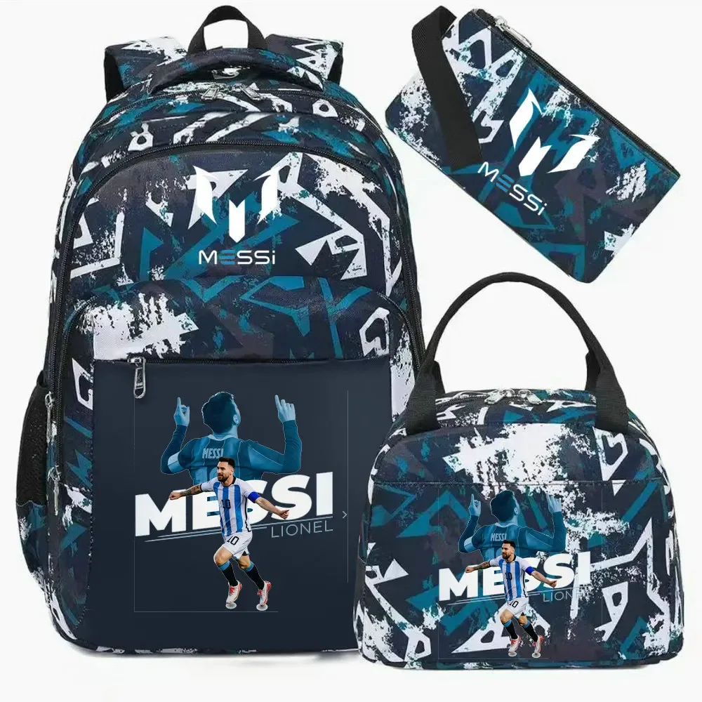 sac à dos imprimé messi, sac à dos de sport, de football, décontracté, pour femmes et hommes, sacs d'école harajuku, sacs d'école pour femmes et hommes, mochilas de voyage