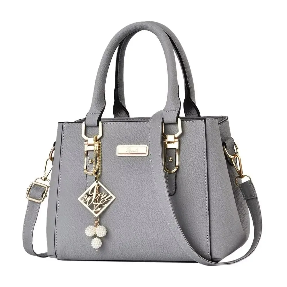 sac à bandoulière en cuir spacieux pour femmes, sac à main quotidien décontracté avec un grand espace de rangement