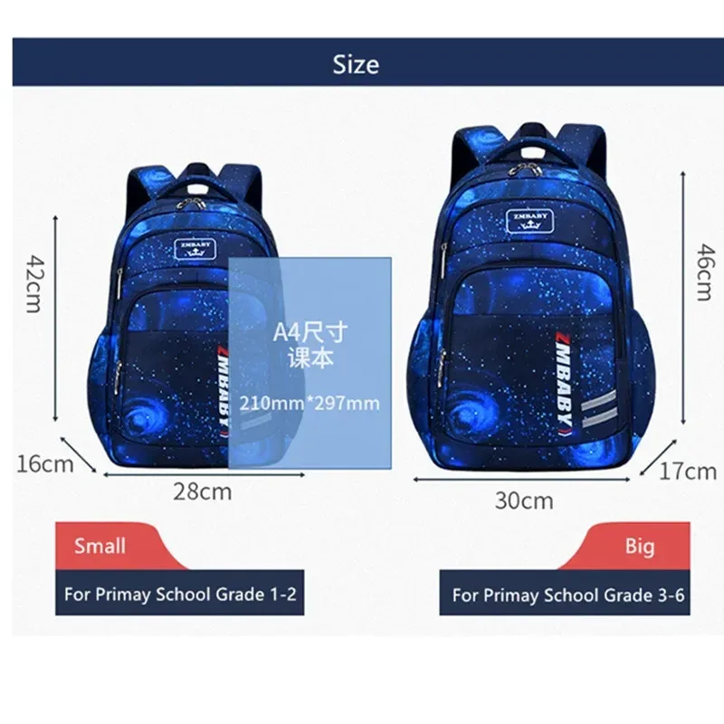 space star sac à dos d'école étanche pour garçons sacs d'école primaire de grande capacité sac de livre pour adolescents sac à dos de voyage pour étudiants