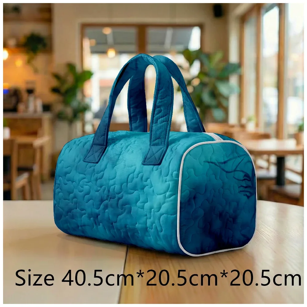 sac fourre-tout matelassé tendance pour femme, imprimé tie-dye aquarelle, sac à bandoulière bohème chic pour la plage, les voyages, la gym, le camping, bagage à main
