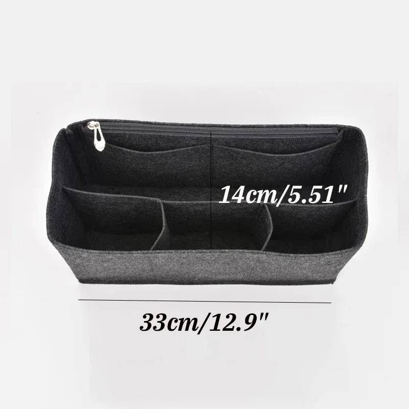 organisateur de sac à main en feutre, fourre-tout façonnant, sac façonnant de doublure insérée dans les sacs pour mcm liz visetos speedy neverful