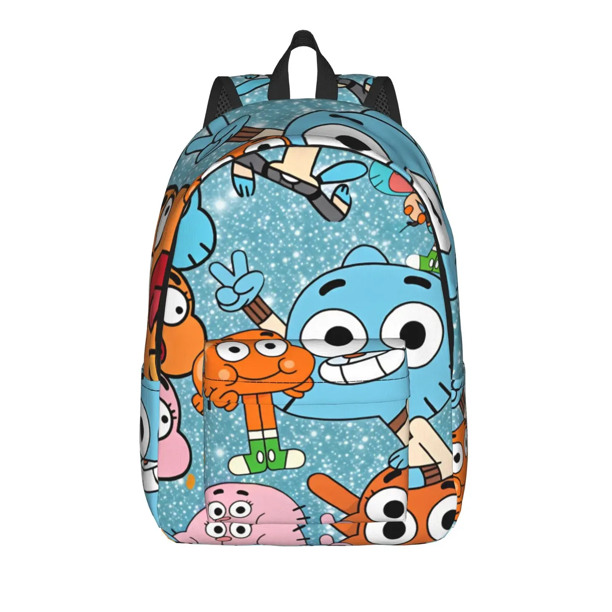 sac à dos the amazing world of gumball darwin swirl, sacs de voyage pour garçons et filles, sacs d'école durables de créateur, sac à dos décontracté