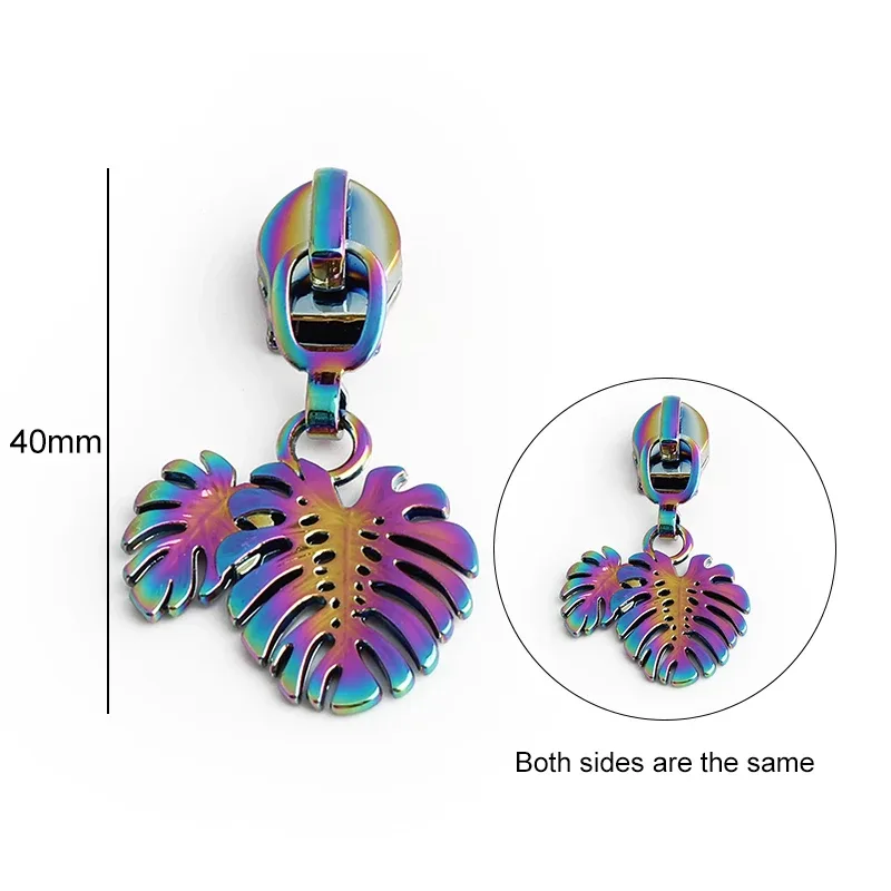 5/10 pièces en forme d'oiseau/abeille/fleur 5 # curseur de fermeture éclair en métal en nylon, pour bricolage, couture, artisanat, vêtements, sacs de rangement de voyage, accessoires à fermeture éclair