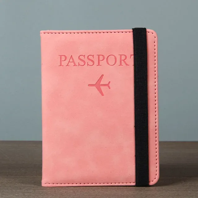 housse de passeport avec bande de fixation, étanche, avec clip intégré, protection rfid, motif léopard, porte-passeport, accessoires de voyage