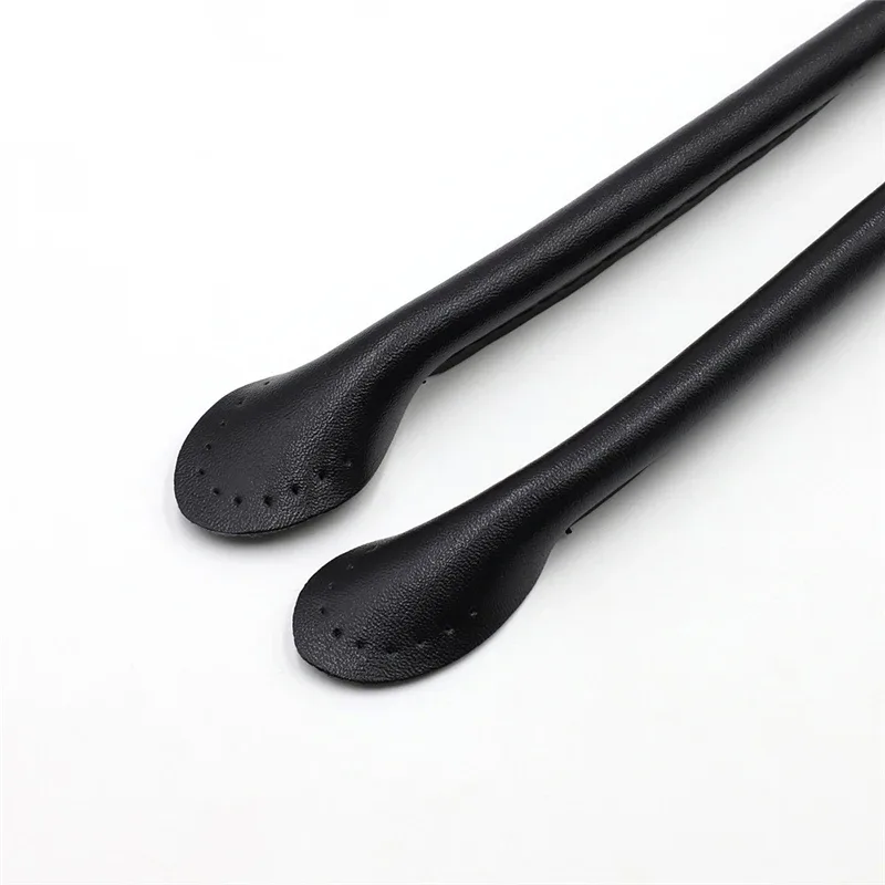 2 poignées en cuir de vachette durables de 40, 50, 60 cm, sangle détachable pour sacs à bandoulière, poignée en forme de feuille, sangle de remplacement diy faite à la main pour sac à main