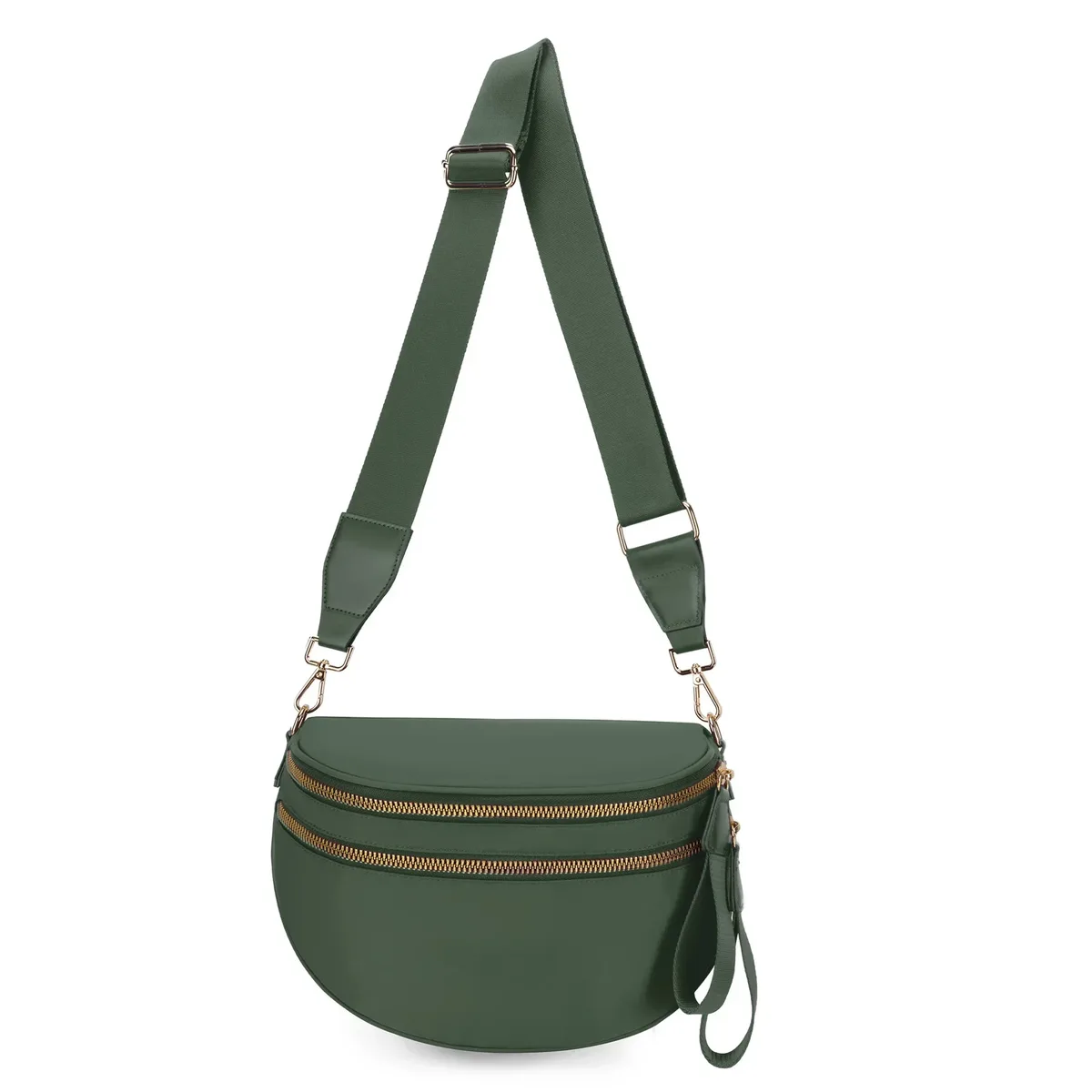 sac banane à carreaux pour femmes, sac banane décontracté, grande capacité, sangle réglable, sac à bandoulière simple pour maman, fourre-tout de voyage quotidien