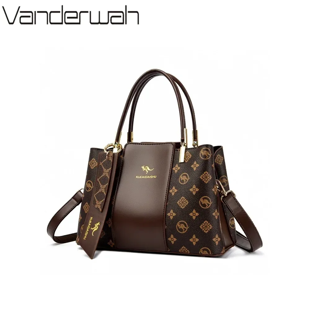 véritable marque sac en cuir sacs à main de luxe femmes sacs sacs à main de créateur de haute qualité dames sacs à bandoulière pour femmes 3 couches
