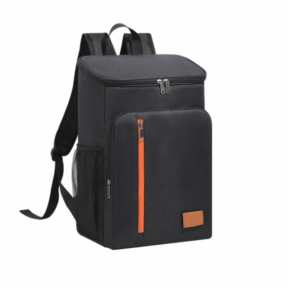 sac à dos isotherme double épaule, épais, portable, pour repas, en tissu oxford, grande capacité, sac isotherme tendance