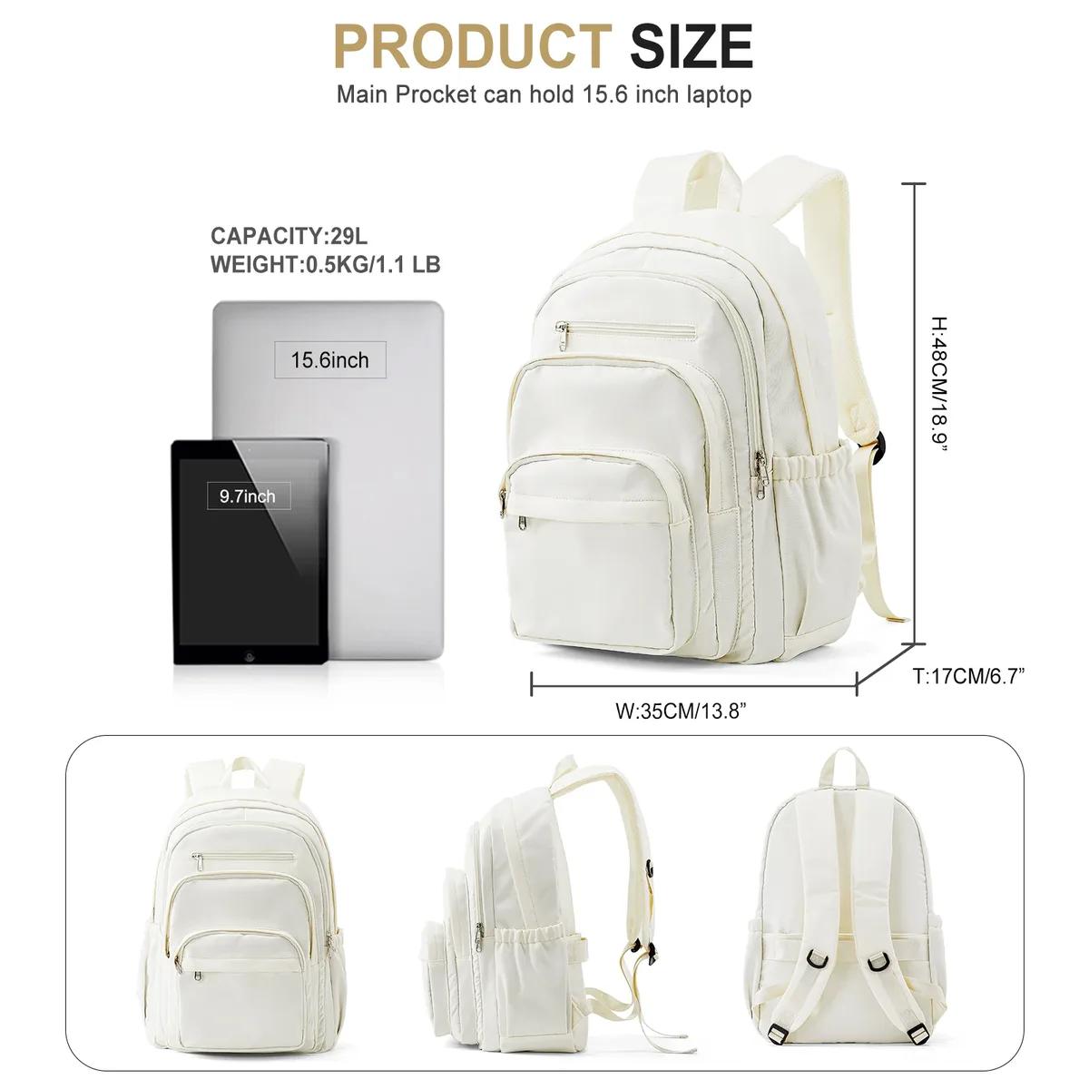 sac à dos pour filles adolescent voyage école sacs à dos garçons enfants sac à dos sacs d'école décontractés sac à dos mignon multi-poches livre sac