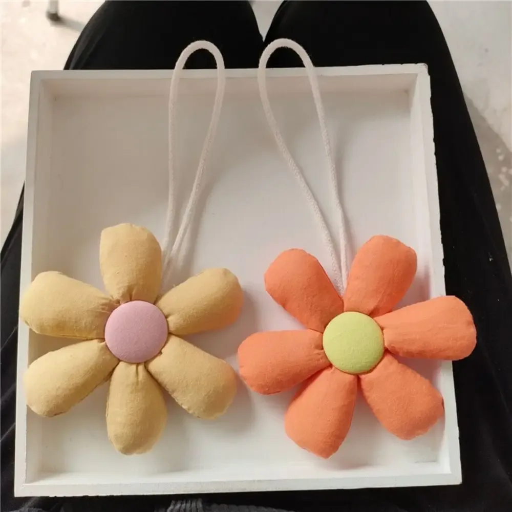 lanière florale en peluche de style coréen, sac à dos frais, breloques de sac à pendentif, accessoires d'allumette, décoration de fleur de gril