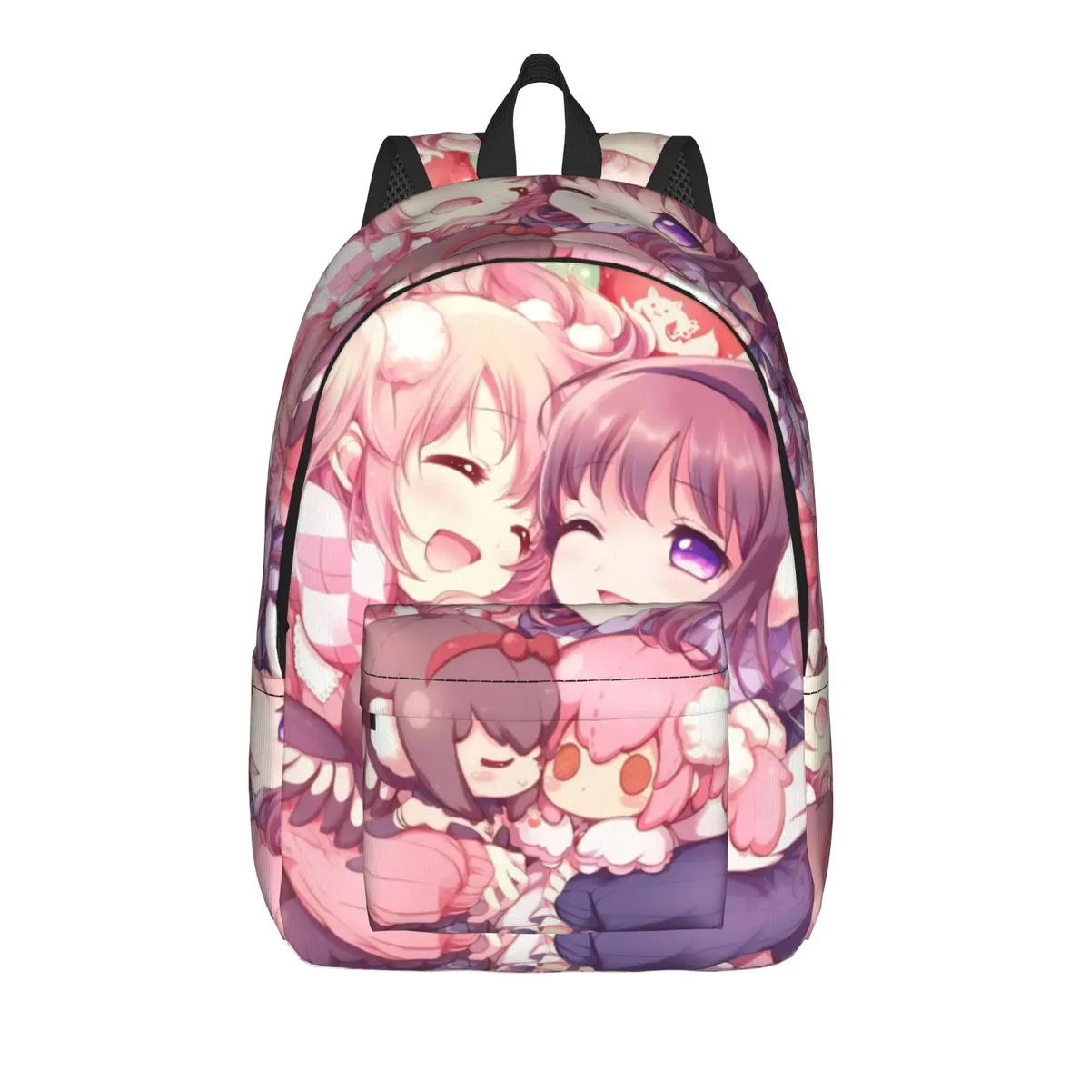 sac à dos homura puella magi madoka magica anime pour étudiants, randonnée, voyage, kyubey, pour hommes et femmes, sacs en toile pour ordinateur portable