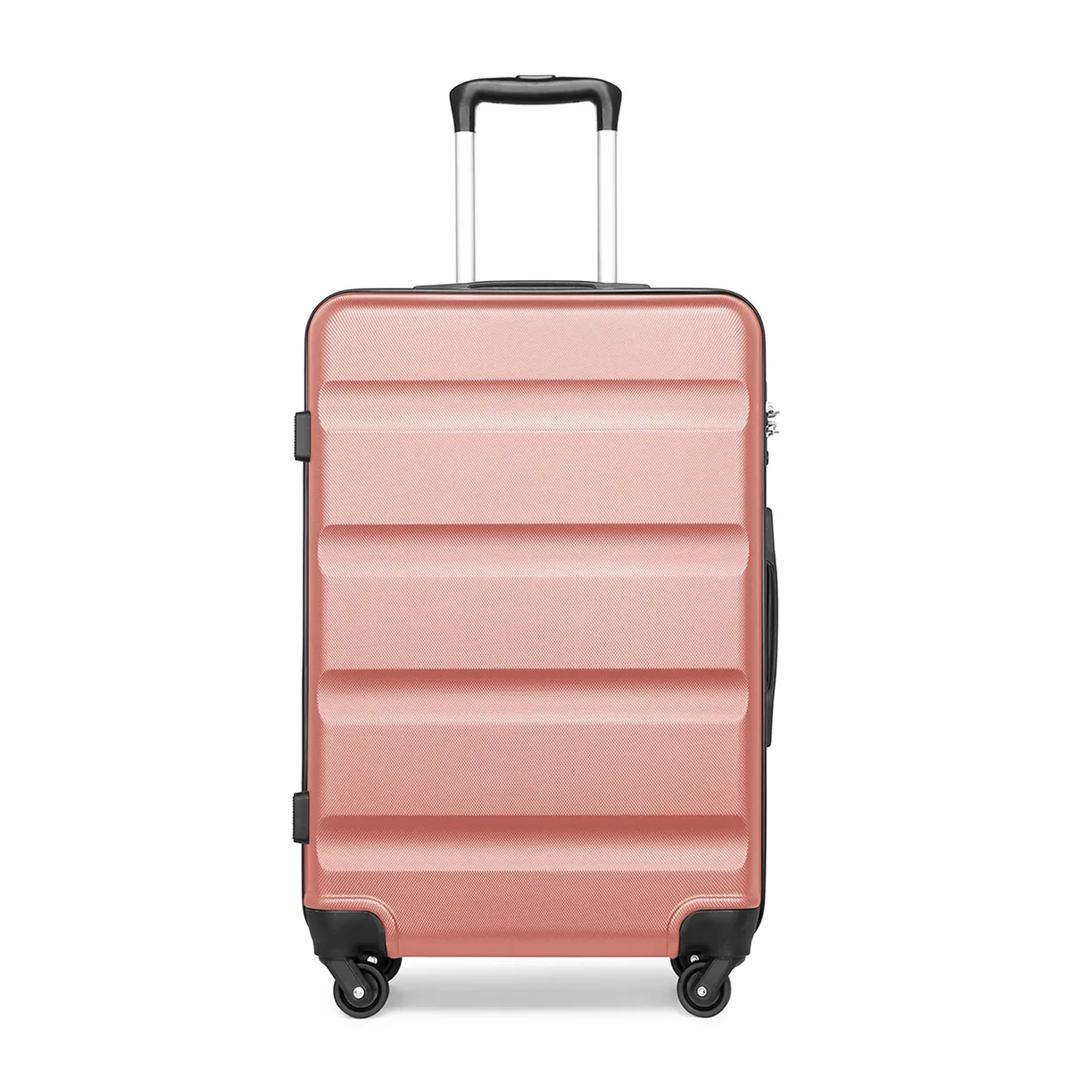 valise kono valise trolley légère et rigide avec 4 roues jumeaux et serrure tsa matériau abs (s m l)