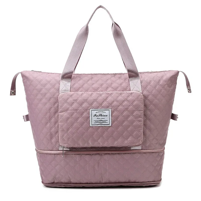 sac de voyage pliable étanche pour femme, grande capacité, séparation sèche et support, sac de rangement, fourre-tout lingge, yoga initié
