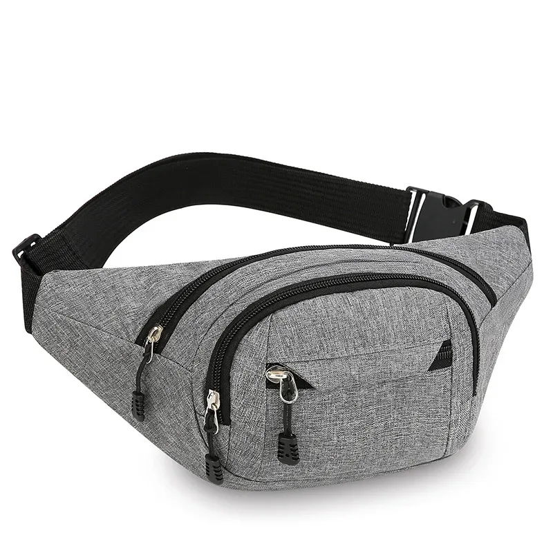 sac à bandoulière réglable, 1 pièce, design multi-poches, sac de taille pour sports de plein air, sac de voyage multifonctionnel