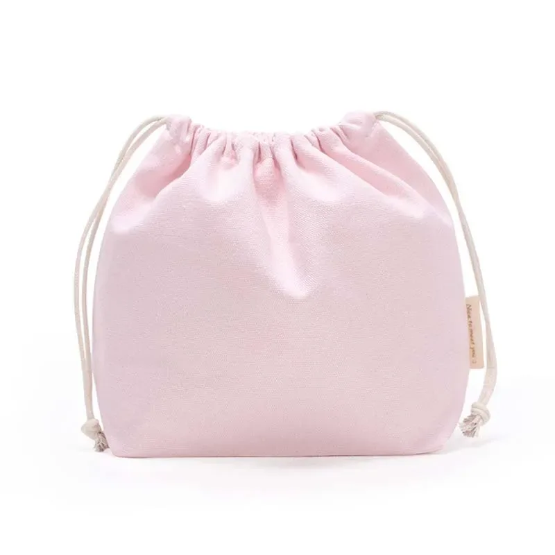sacs à provisions en toile réutilisables pour femmes, sac de rangement de voyage, fourre-tout en coton, poudres à bijoux, poches à soupe, proximité solide, 27x20cm