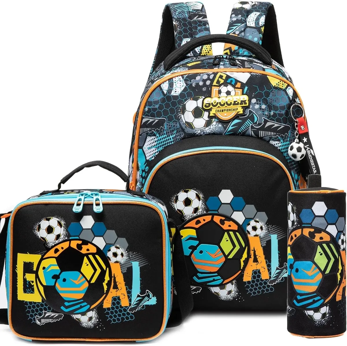 3 pièces sac à dos pour enfants fleur filles bookbag ensemble avec boîte à déjeuner primaire collège sac à dos pour voyage retour à l'école approvisionnement