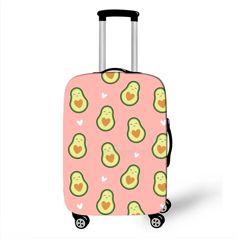 juste de bagage à motif d'avocat de style drôle, étui de protection anti-poussière pour valise logique, mode, 18 "-32"