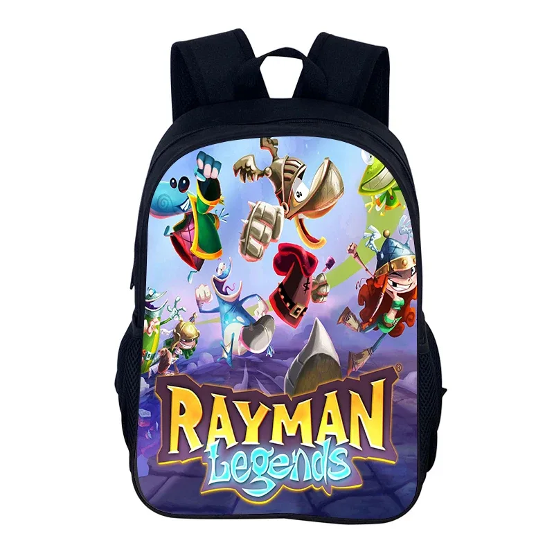 jeux de dessin animé rayman legends 2 pièces ensemble sac à dos cartable garçons filles camping sac à dos trousse à crayons sac à crayons boîte à crayons