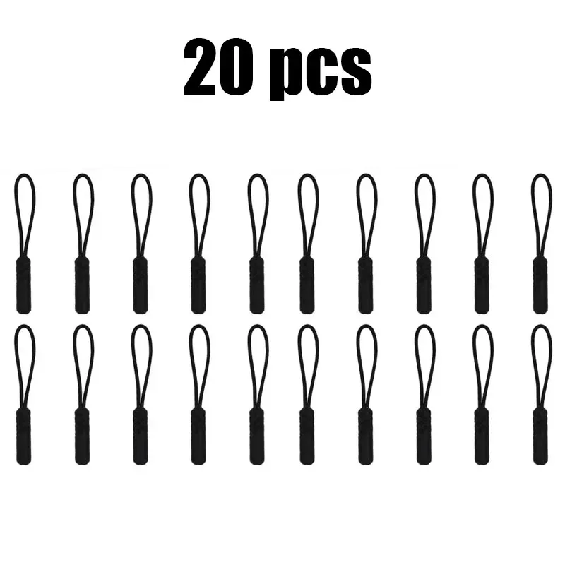 10/20 pièces tiroir de fermeture éclair, embout de remplacement pour cordon, clip de fixation pour boucle cassée, languette de fermeture éclair pour sac de voyage, valise, tente, sac à dos