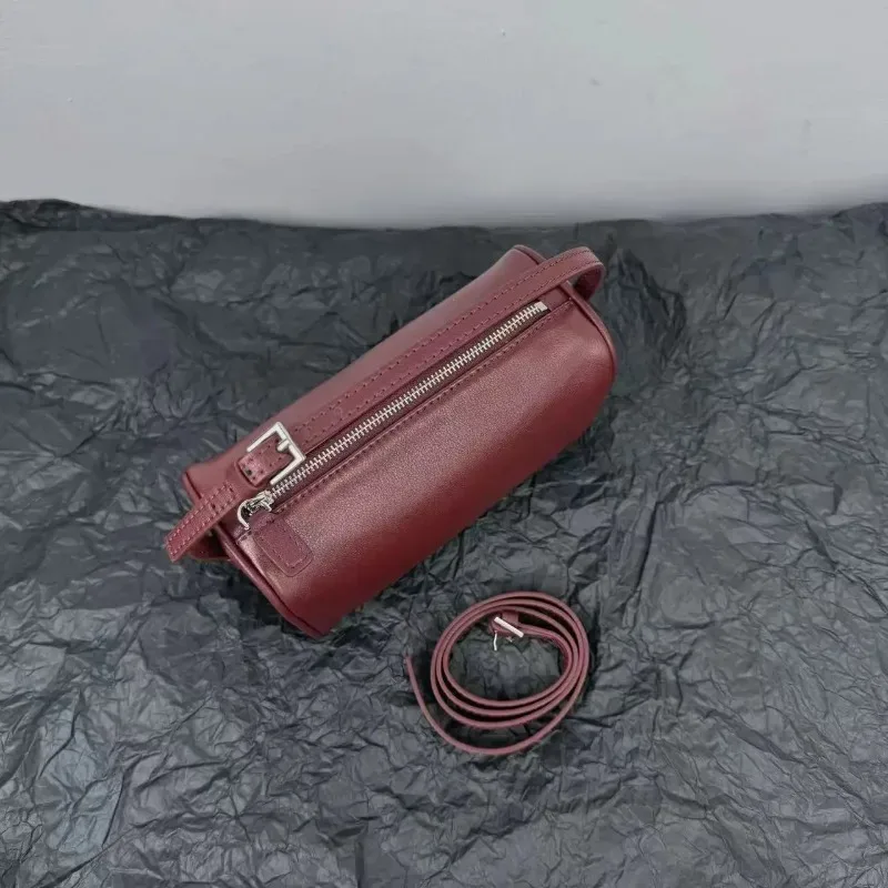 sac à main de luxe années 90 en cuir de vachette souple et daim véritable, mini sac bandoulière vintage pour femme