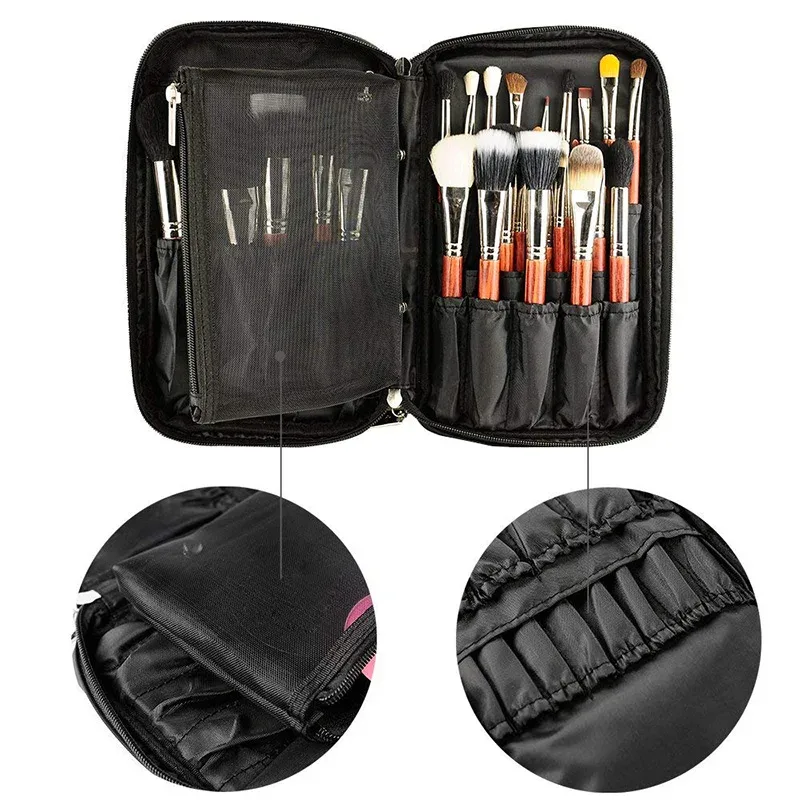 sac à cosmétiques professionnel, trousse de beauté, organisateur de brosses de toilette, trousse de maquillage multifonctionnelle pour voyage et maison