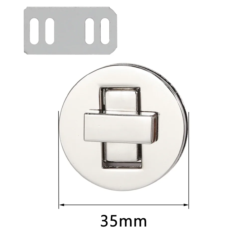 serrures torsadées rondes pour femmes, sac à main bricolage, quincaillerie pour sac à main, accessoires de sacs à bagages, 3.5cm