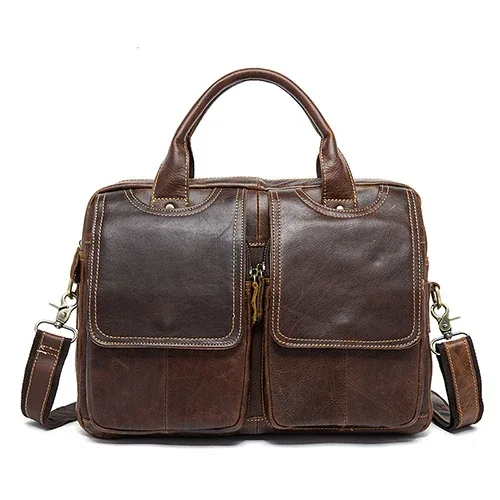 westal-sac en cuir véritable pour hommes, étuis à bombes, sac pour ordinateur portable, fourre-tout pour documents, sacs de bureau pour hommes, sacs de messager, 8002