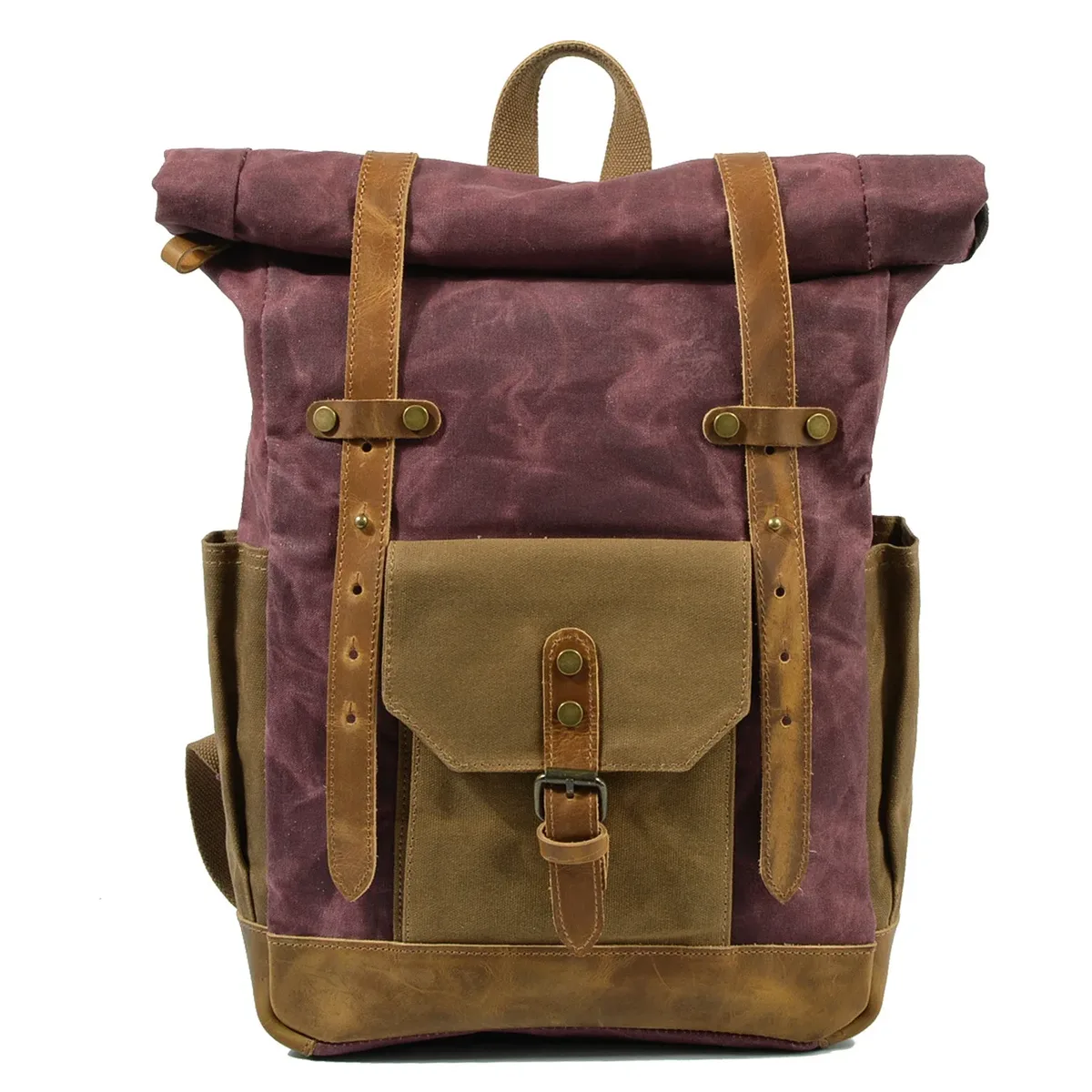 sac à dos en toile pour hommes, loisirs de plein air, simple et pratique, grande capacité, sac d'alpinisme, sac de voyage pour hommes