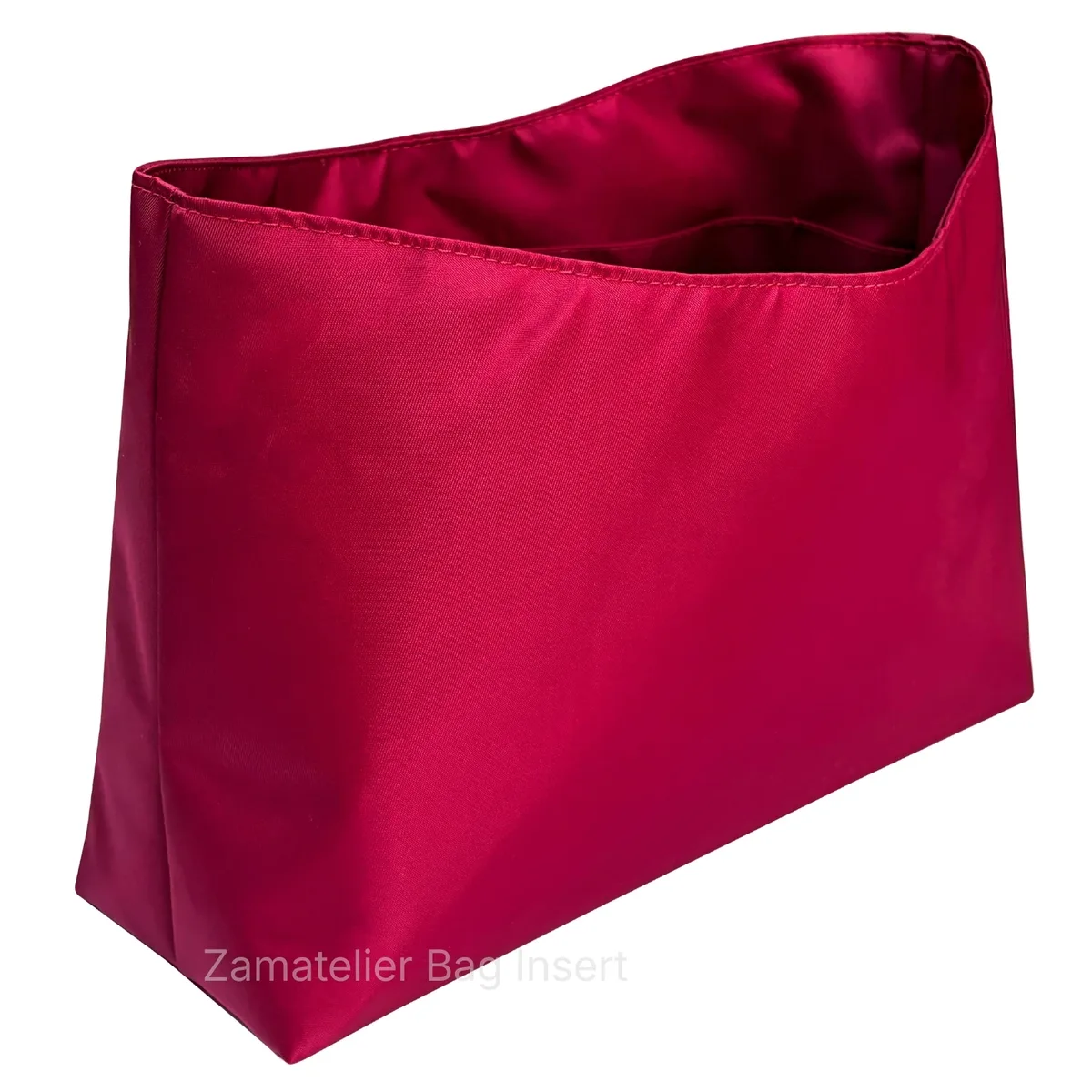 insert en soie pour sac l.v multipass, organisateur de sac fourre-tout en satin, doublure de sac de shopping avec poche zippée et base structurée