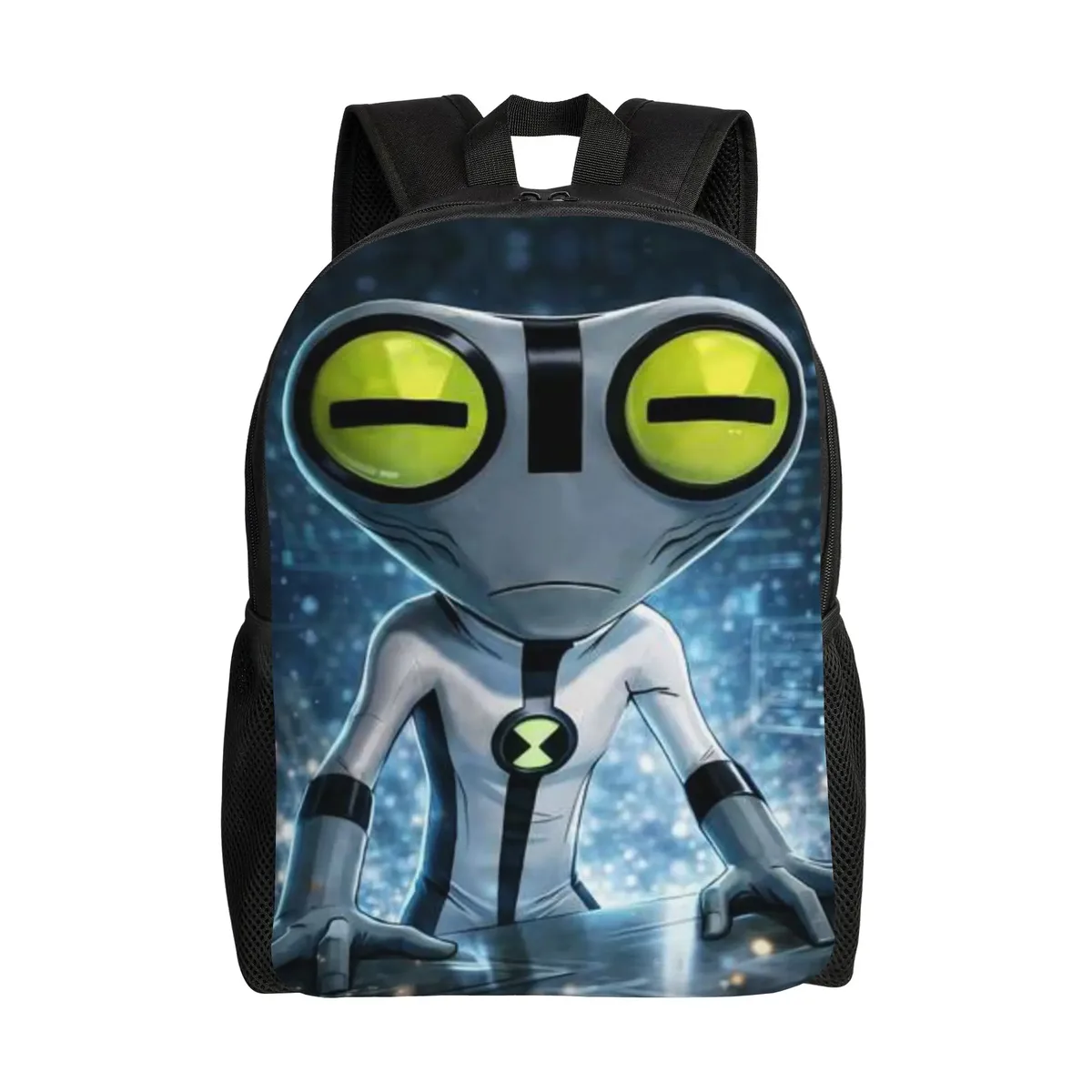 sac à dos ben 10 pour la rentrée scolaire, avec logo ben 10 omnitrix abstrait et sangle réglable